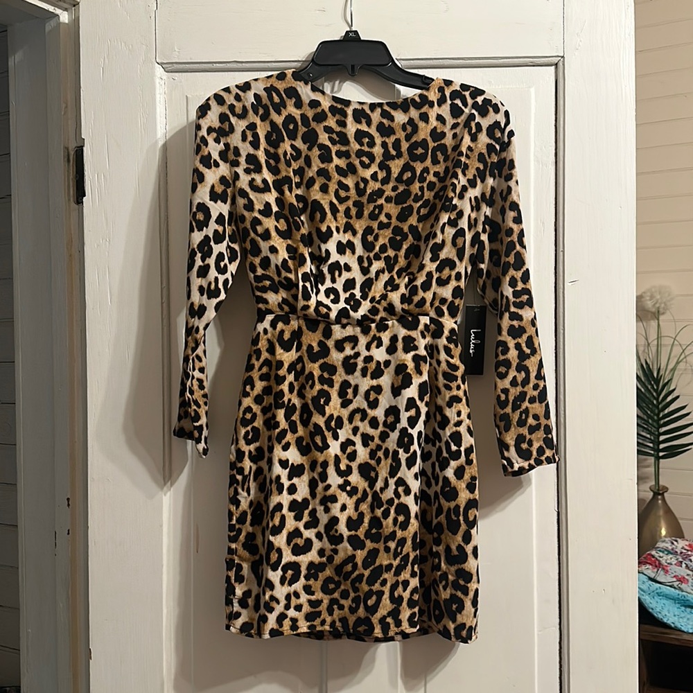 LuLu’s cheetah print dress XS